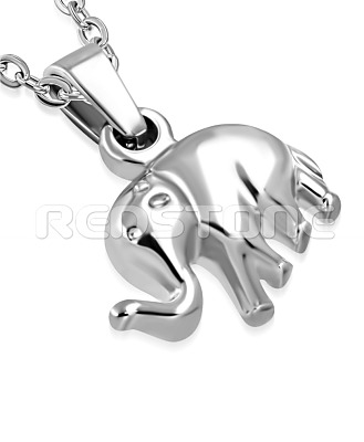 Oceľový prívesok slon SS1105